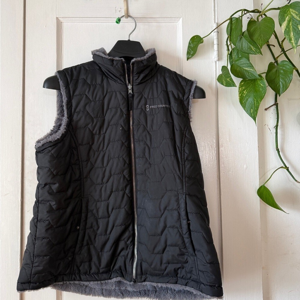 Free Country Charcoal Quilted Vest